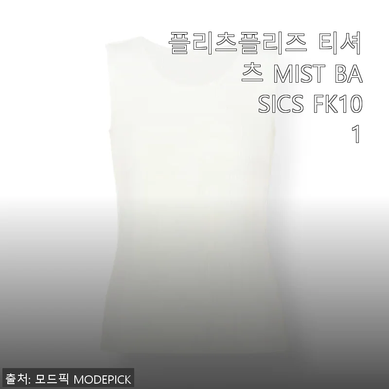 플리츠플리즈 티셔츠 MIST BASICS FK101 실제 사용후기