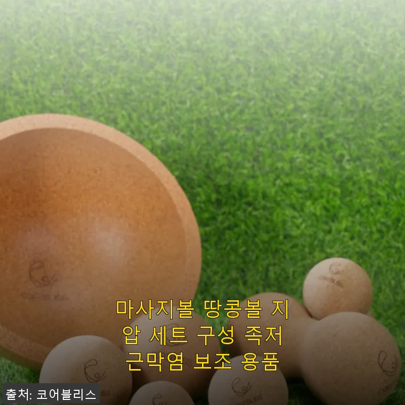 마사지볼 땅콩볼 지압 세트 사용후기: 족저근막염부터 전신 근막 이완까지