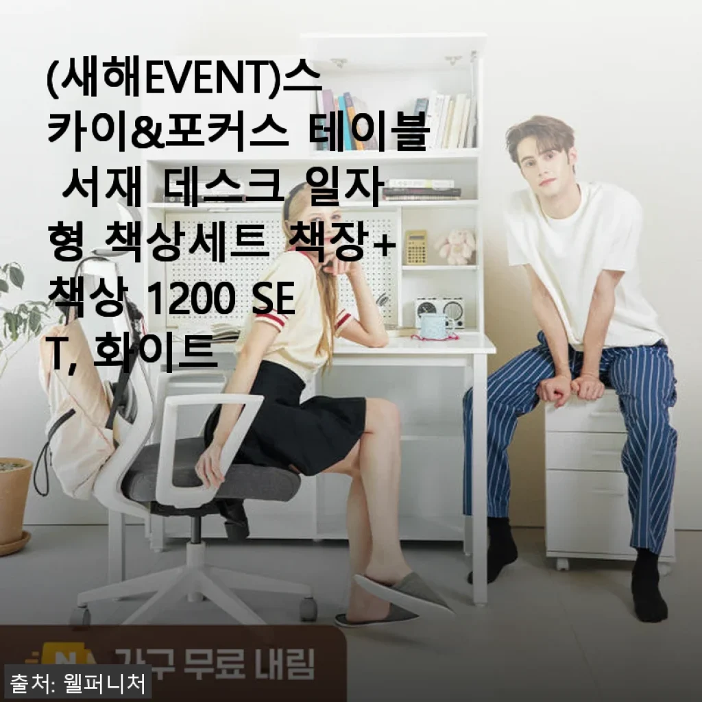 스카이&포커스 테이블 서재 데스크 일자형 책상세트 사용후기