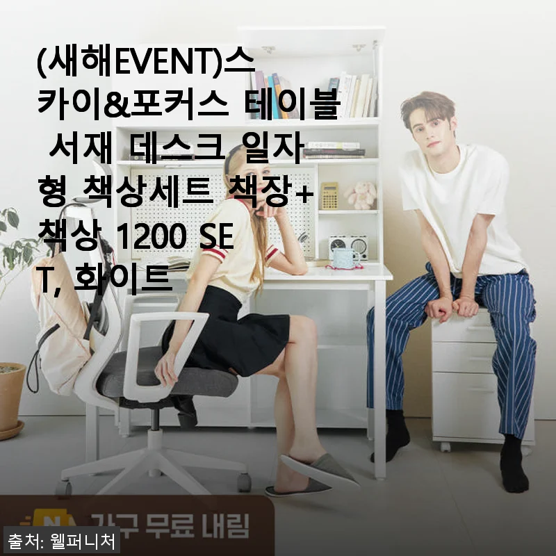 스카이&포커스 테이블 서재 데스크 일자형 책상세트 사용후기