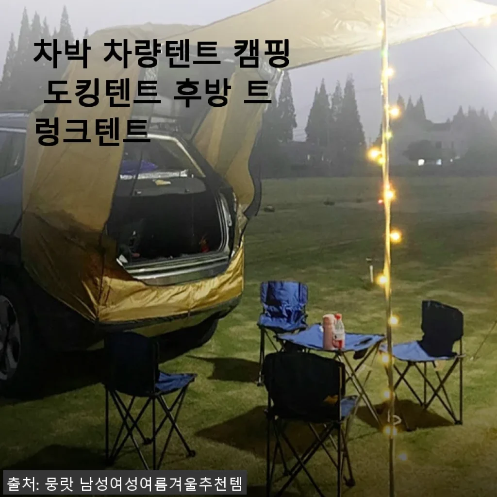 차박 차량텐트 캠핑 도킹텐트 후방 트렁크텐트 사용후기