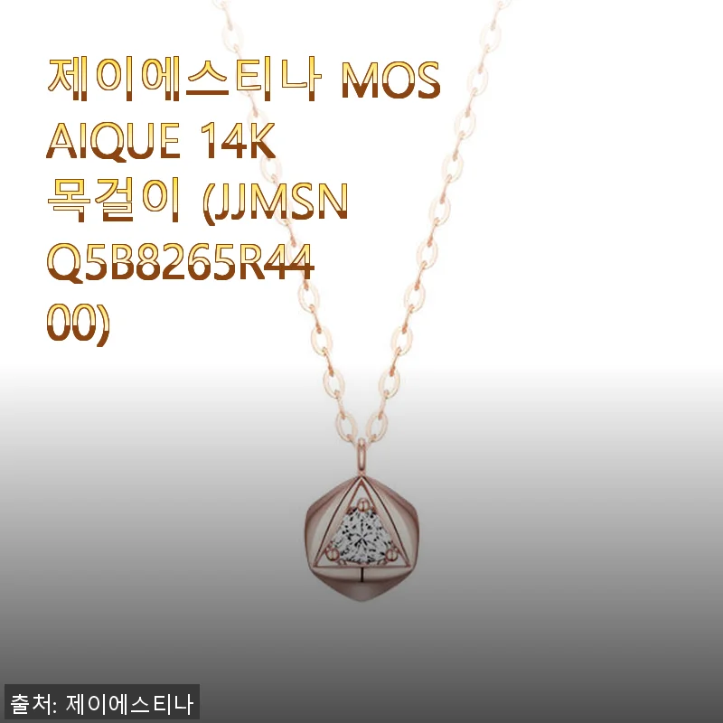 제이에스티나 MOSAIQUE 14K 목걸이 사용후기와 구매팁
