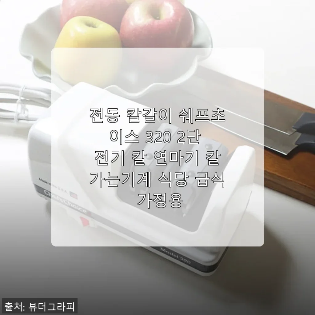 전동 칼갈이 쉐프초이스 320 사용후기 - 가정과 식당 모두 만족한 전기 칼 연마기