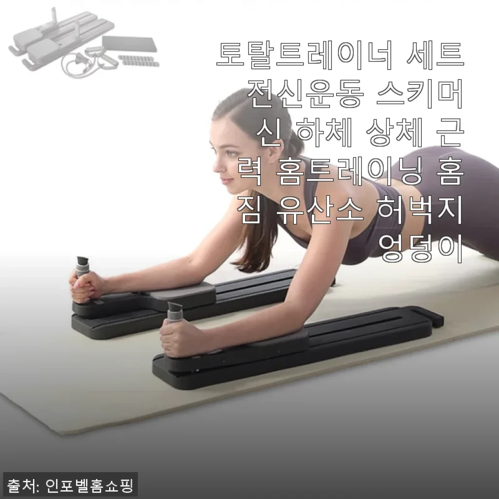 토탈트레이너 세트 전신운동 스키머신 사용후기, 집에서 편하게 전신 운동하기