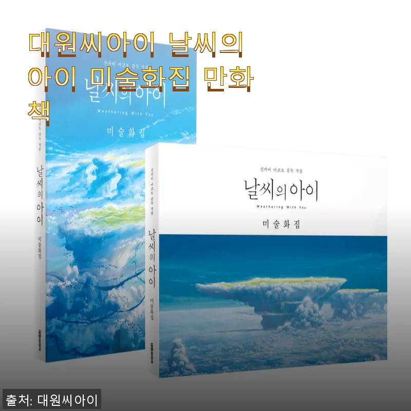 대원씨아이 날씨의 아이 미술화집 만화책 사용후기