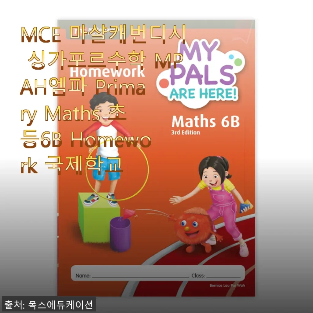 MCE 마샬캐번디시 싱가포르수학 MPAH엠파 Primary Maths 초등6B Homework 사용후기