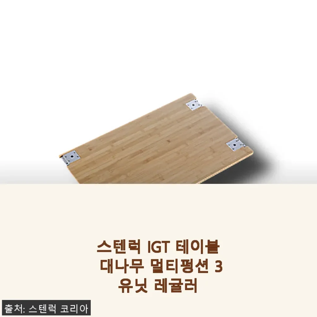 스텐럭 IGT 테이블 대나무 멀티펑션 3유닛 레귤러 사용후기