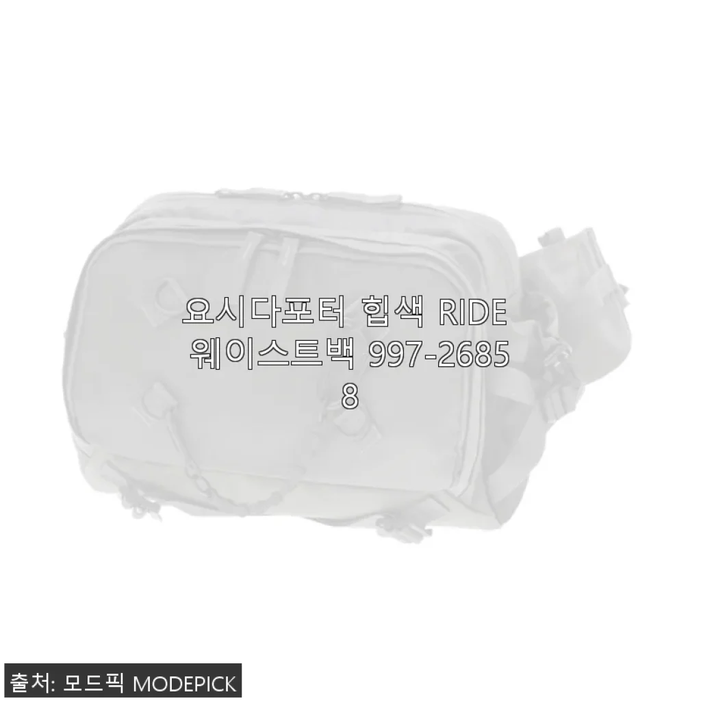 요시다포터 힙색 RIDE 웨이스트백 997-26858 사용 후기