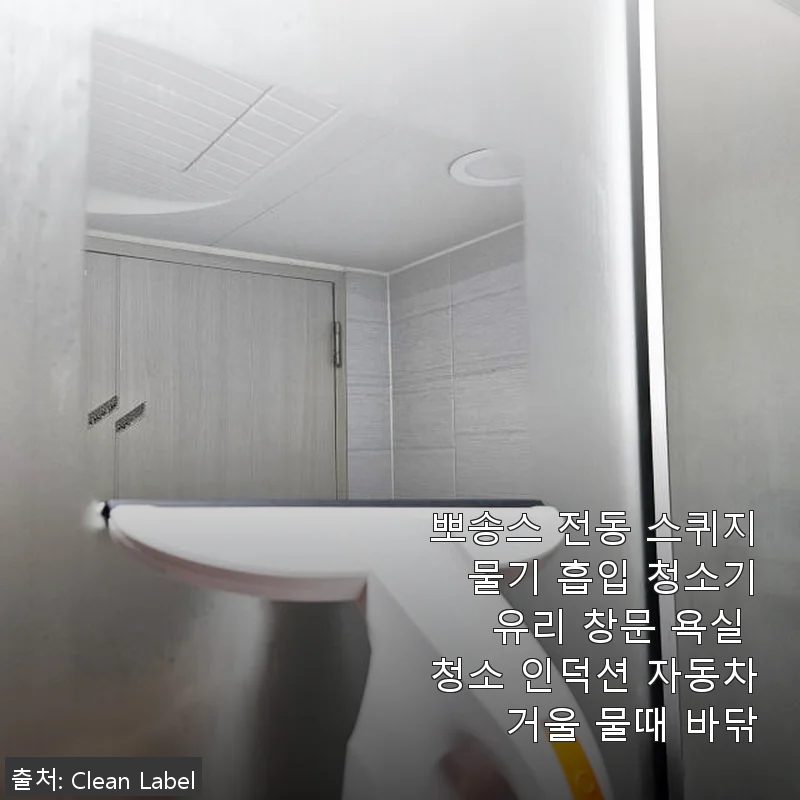 뽀송스 전동 스퀴지 사용 후기 – 창문, 욕실, 자동차까지 물기 제거가 편해졌어요