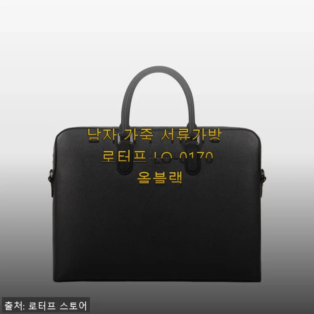 남자 가죽 서류가방 로터프 LO-0170 올블랙 사용후기