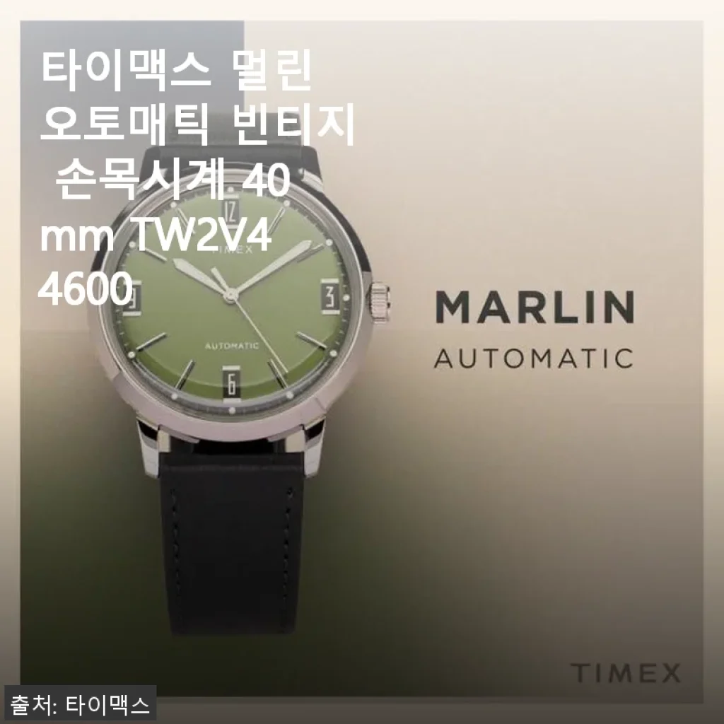타이맥스 멀린 오토매틱 빈티지 손목시계 40mm TW2V44600 사용후기