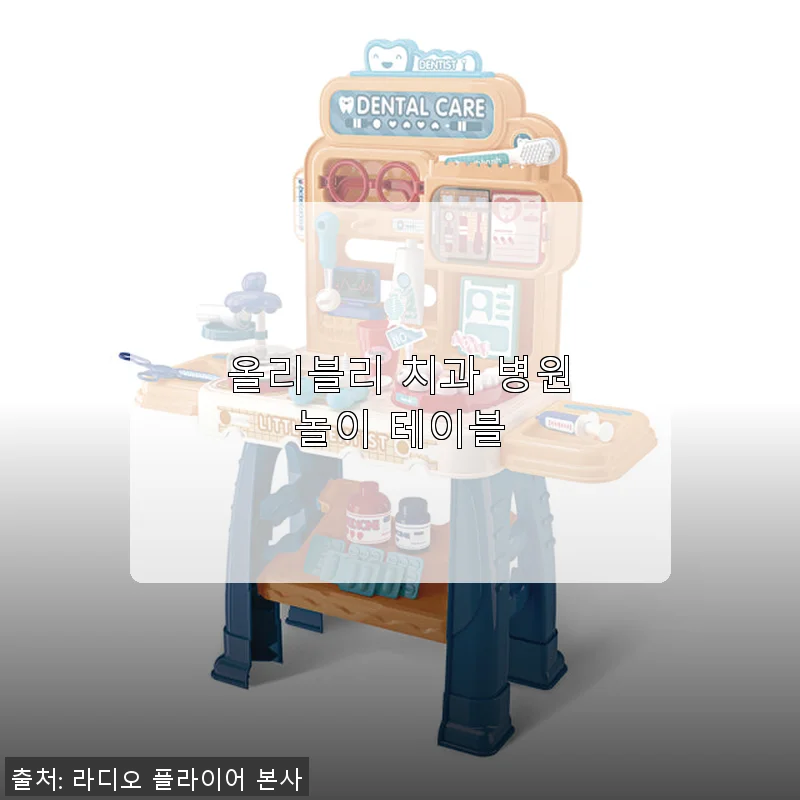올리블리 치과 병원놀이 테이블 사용후기: 아이와 함께하는 즐거운 역할놀이