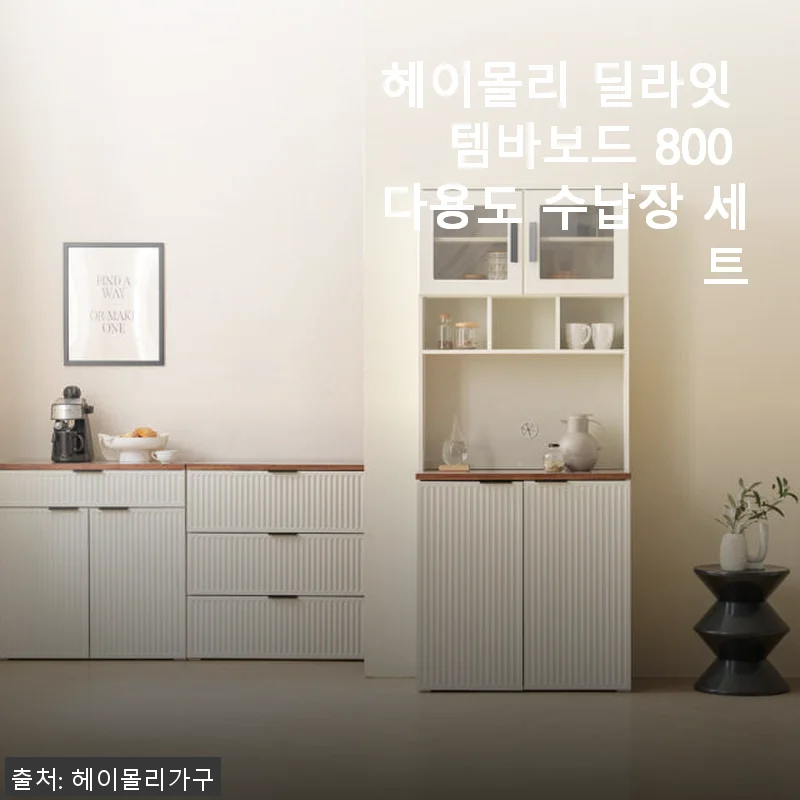 헤이몰리 딜라잇 템바보드 800 다용도 수납장 세트 사용후기