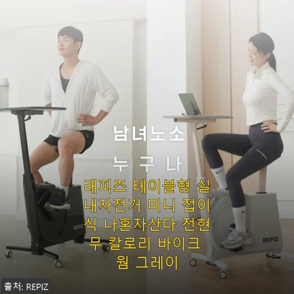 래피즈 테이블형 실내자전거 미니 접이식 나혼자산다 전현무 칼로리 바이크 웜 그레이 사용후기