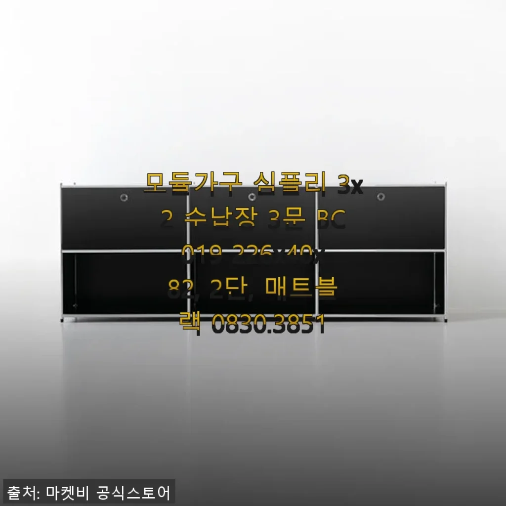 모듈가구 심플리 3x2 수납장 3문 BC019, 매트블랙 사용후기