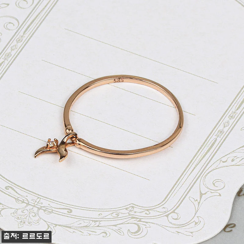 14K 고래 꼬리 물고기 반지 사용후 관련 이미지 1