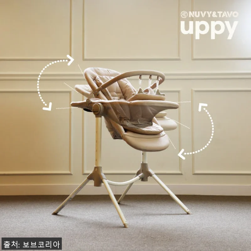 NUVY 휴대용 아기침대+하이체어 U 관련 이미지 2