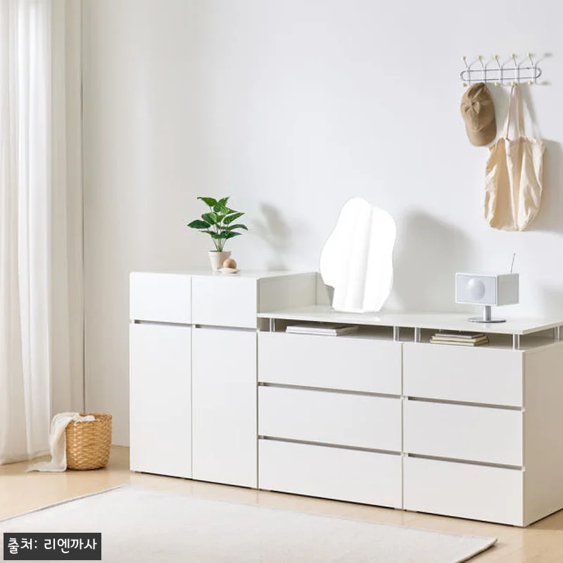 마인 3단 서랍장 800 화이트, 직 관련 이미지 2