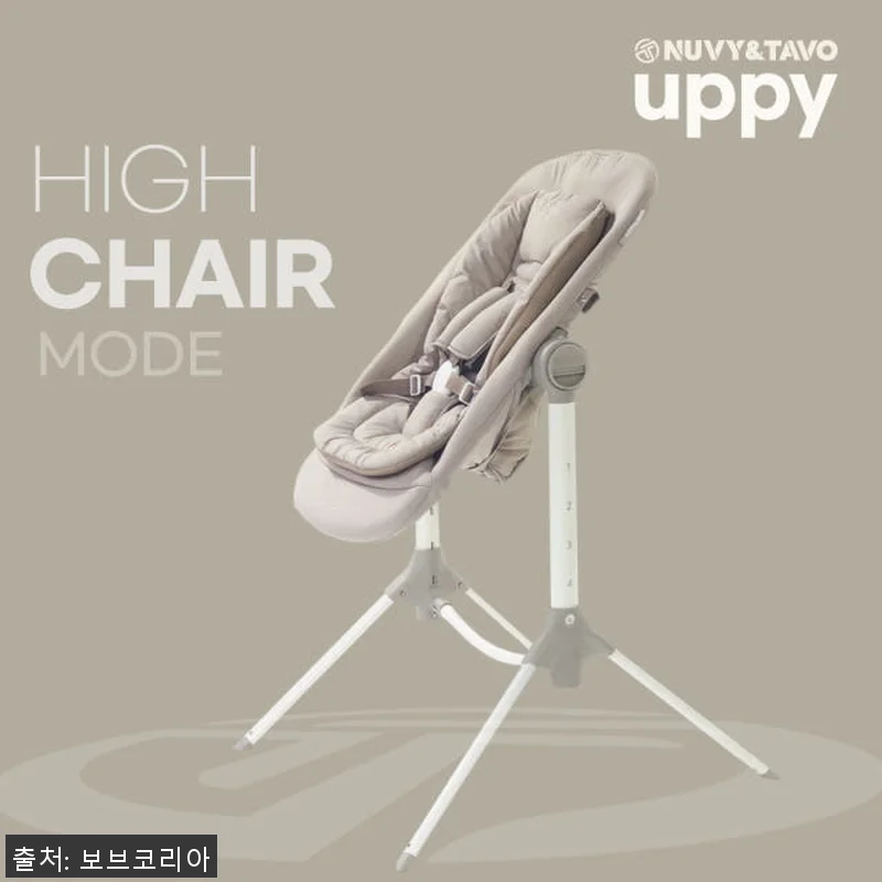 NUVY 휴대용 아기침대+하이체어 U 관련 이미지 4