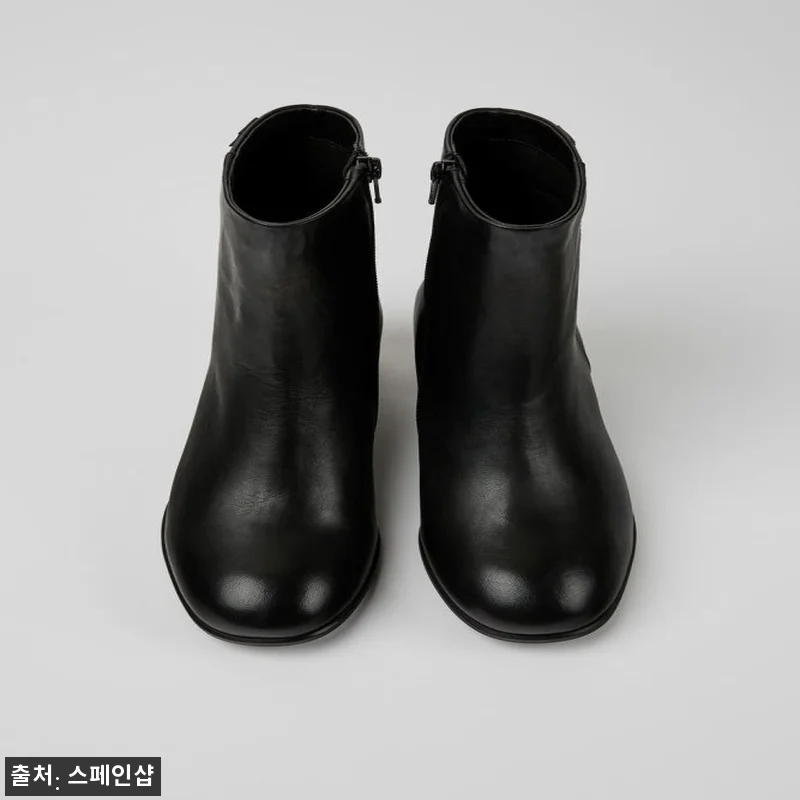 캠퍼 클래식 블랙 레더 로우힐 앵클부 관련 이미지 4