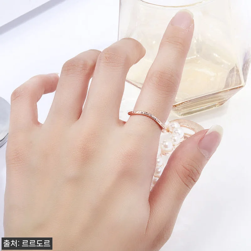 18k 컷팅 반지 웨이브 할로우 파이 관련 이미지 5
