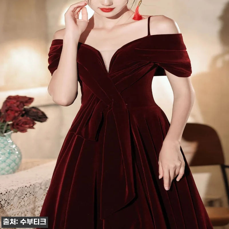 벨벳 오프숄더 스냅촬영드레스, 연주회 관련 이미지 5