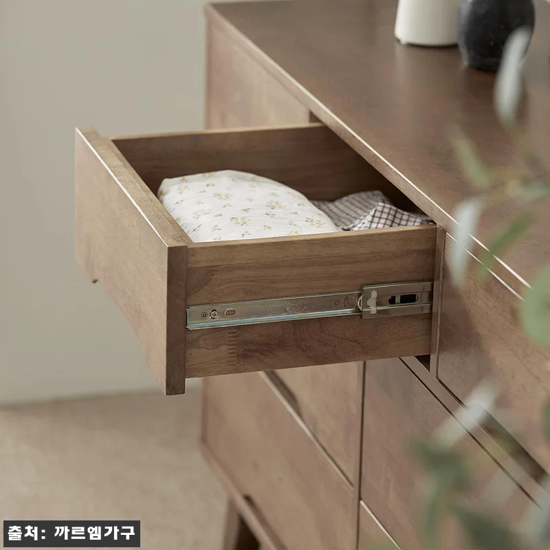 고무나무 원목 로렌 3단 와이드 화장 관련 이미지 5