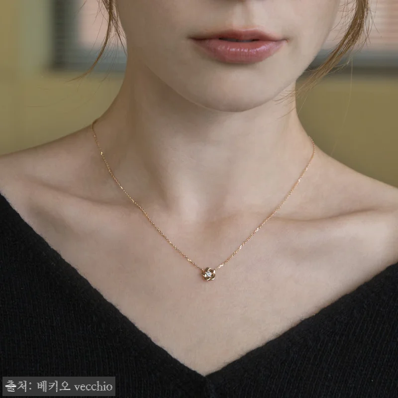 14k 루시플라워 금 목걸이 사용후기 관련 이미지 5