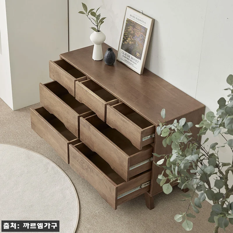 고무나무 원목 로렌 3단 와이드 화장 관련 이미지 6