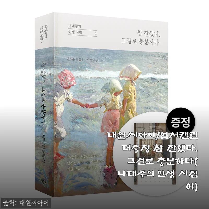 나태주의 인생 시집 '참 잘했다, 그걸로 충분하다' 구매 사용후기