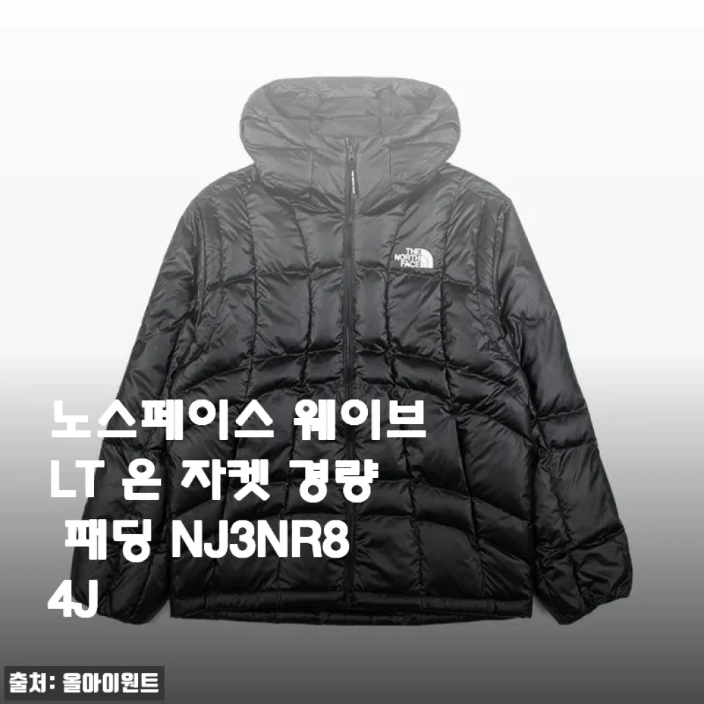 노스페이스 웨이브 LT 온 자켓 경량 패딩 NJ3NR84J 사용후기