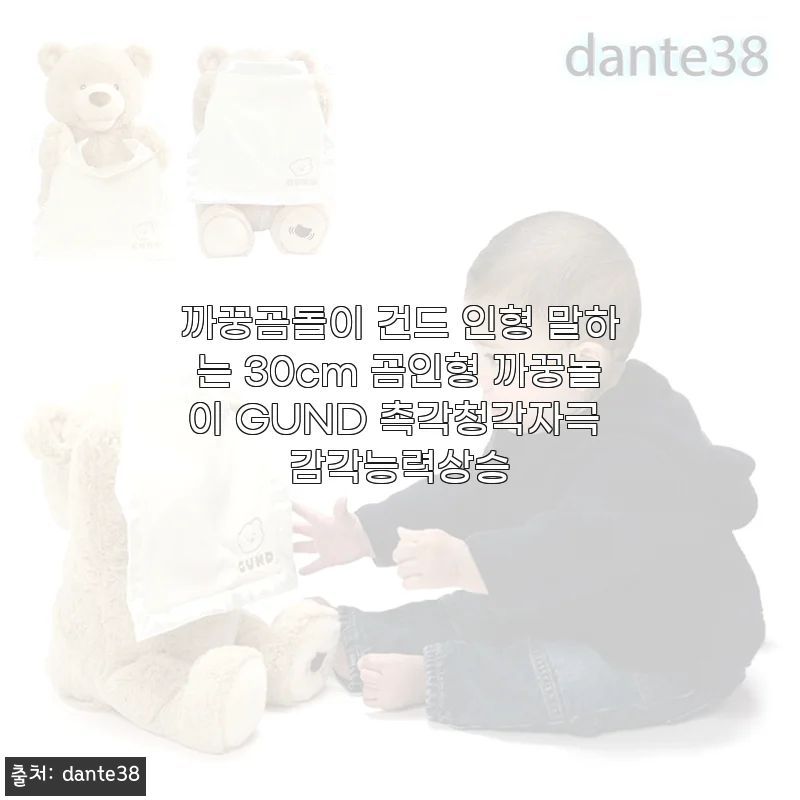 까꿍곰돌이 건드 인형 30cm 사용후기: 부드러운 촉감과 신기한 말하는 기능