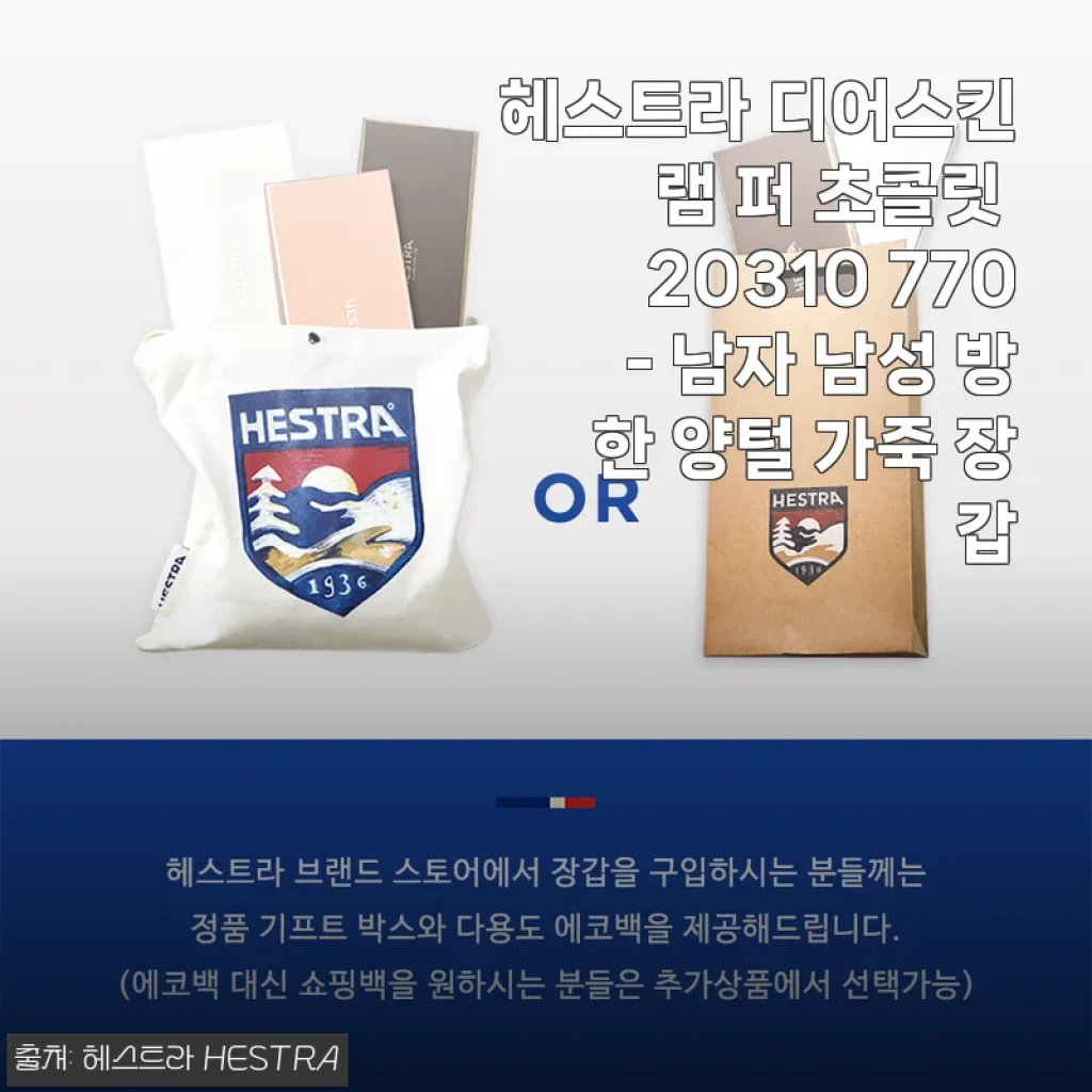 헤스트라 디어스킨 램 퍼 초콜릿 20310 770 사용후기: 부드러움과 따뜻함이 살아있는 남성 방한 장갑