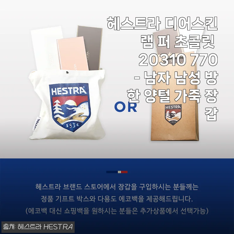헤스트라 디어스킨 램 퍼 초콜릿 20310 770 사용후기: 부드러움과 따뜻함이 살아있는 남성 방한 장갑
