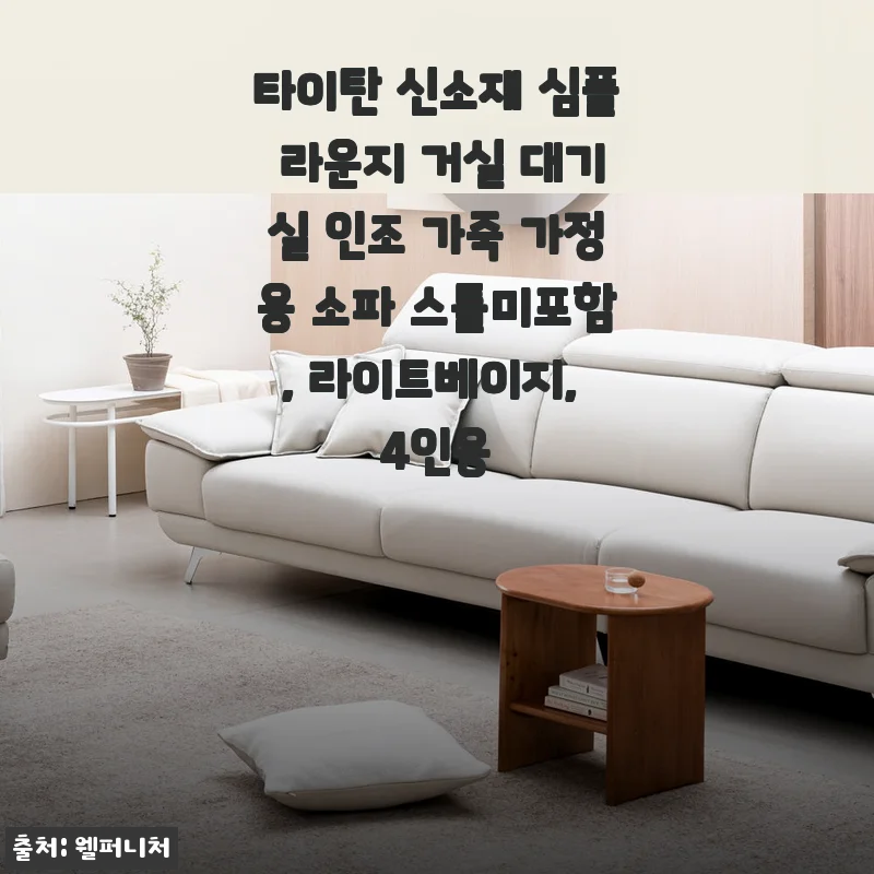타이탄 신소재 심플 라운지 거실 대기실 인조 가죽 가정용 소파 사용후기