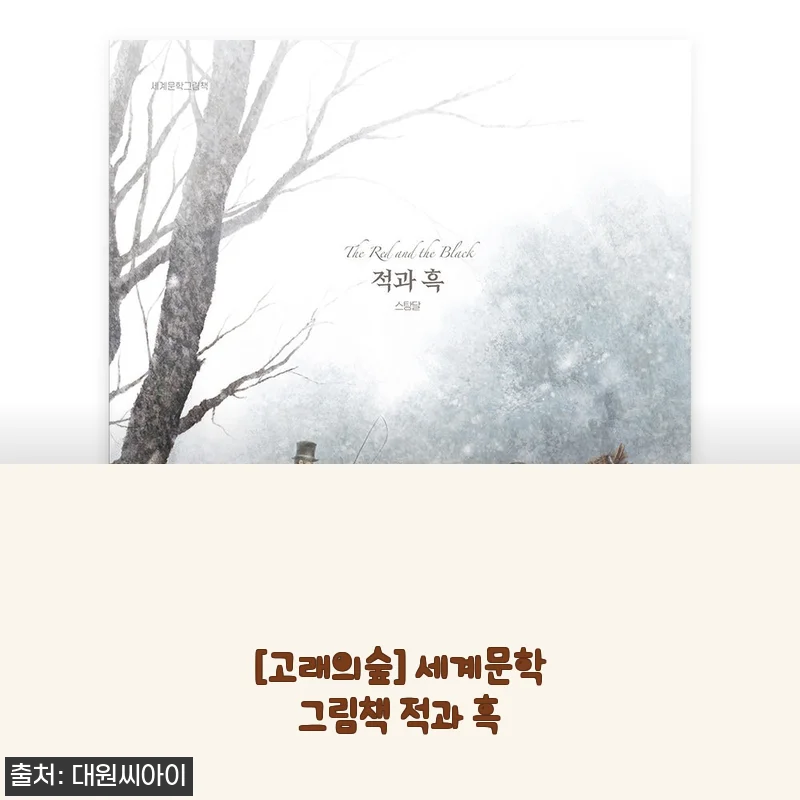 [고래의숲] 세계문학그림책 적과 흑 사용후기 및 제품소개