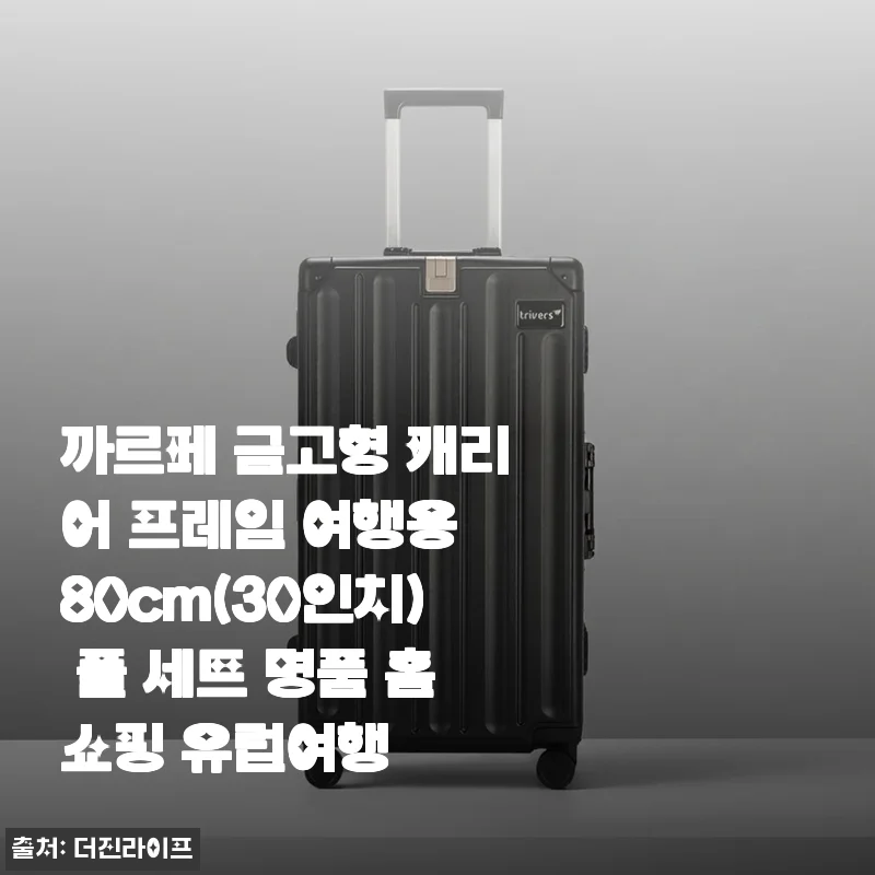 까르페 금고형 캐리어 프레임 여행용 80cm(30인치) 풀 세트 사용후기