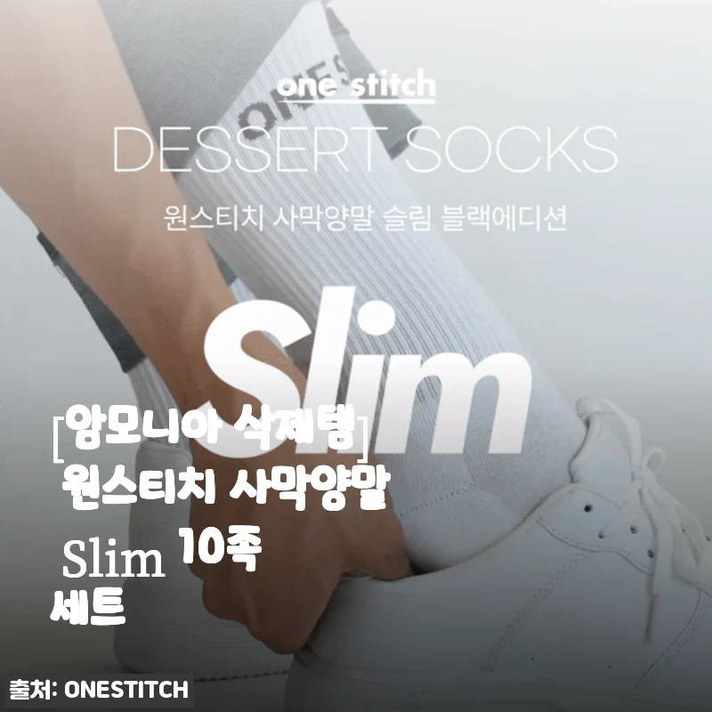 원스티치 사막양말 Slim 10족 세트, 직접 사용해보니 만족스러운 착용감과 냄새 걱정 없는 실용성