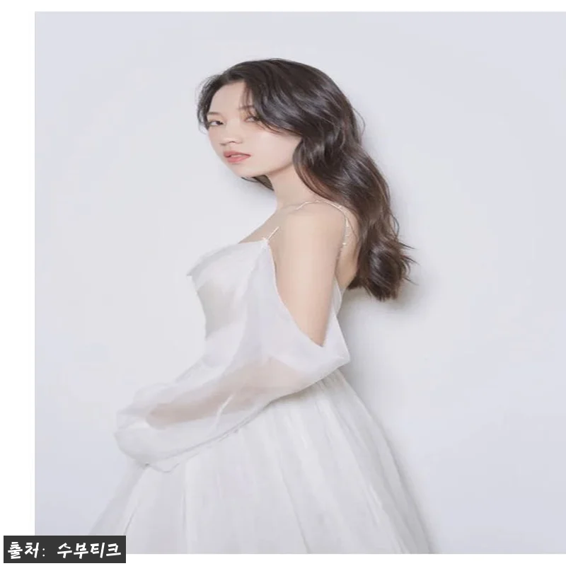셀프웨딩촬영의 완성, 긴팔 오프숄더 관련 이미지 5