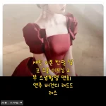 버건디 레드 드레스로 완성한 셀프 스몰 웨딩, 새틴 리본 반팔 2부 스냅 후기