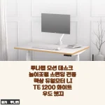 루나랩 모션 데스크 듀얼모터 LITE 1200 화이트우드 엣지, 30일 사용해보니 허리 아픈 게 거짓말처럼 사라졌어요