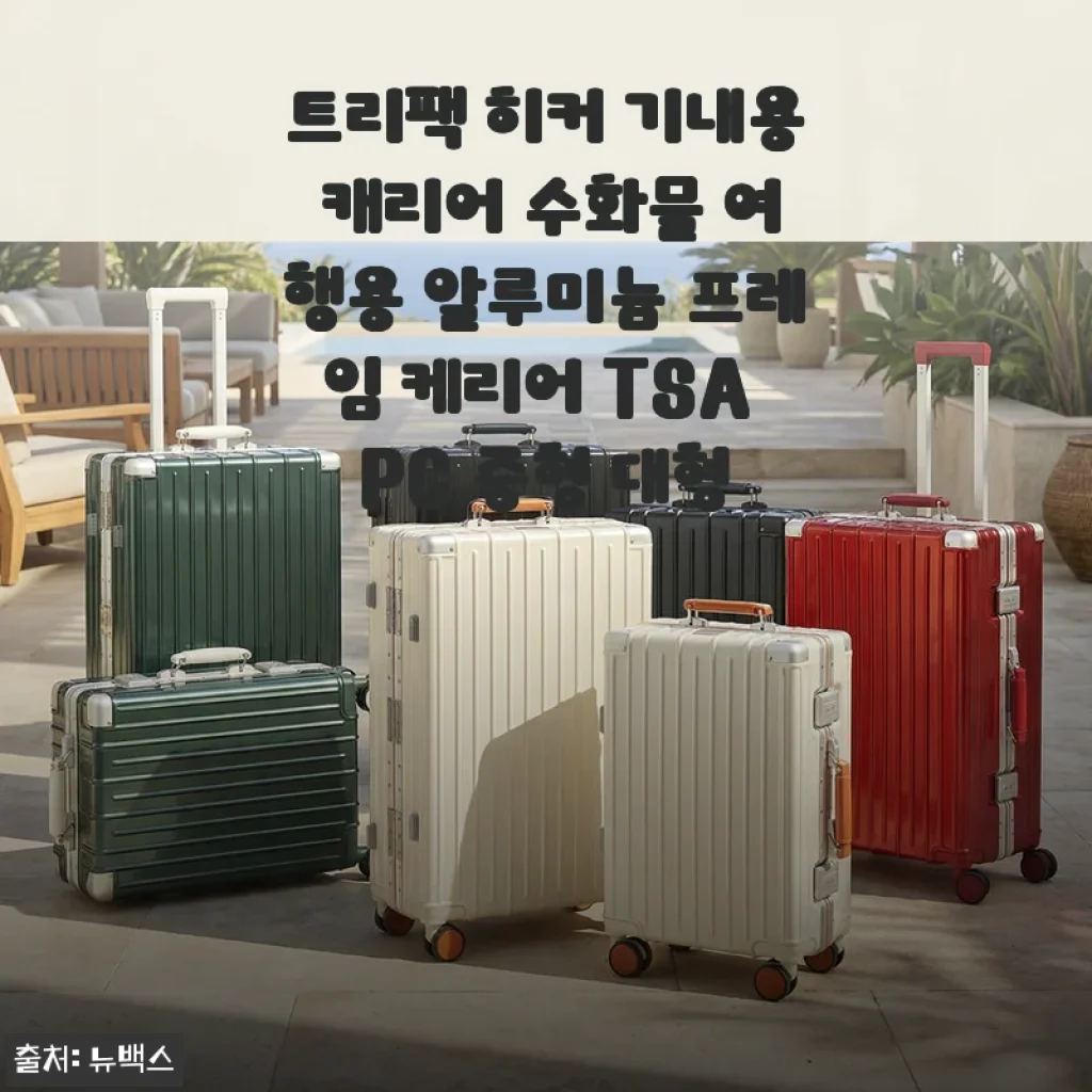알루미늄 프레임 캐리어의 실물 후기, 트리팩 히커 20인치 아이보리로 제주 여행 다녀온 썰