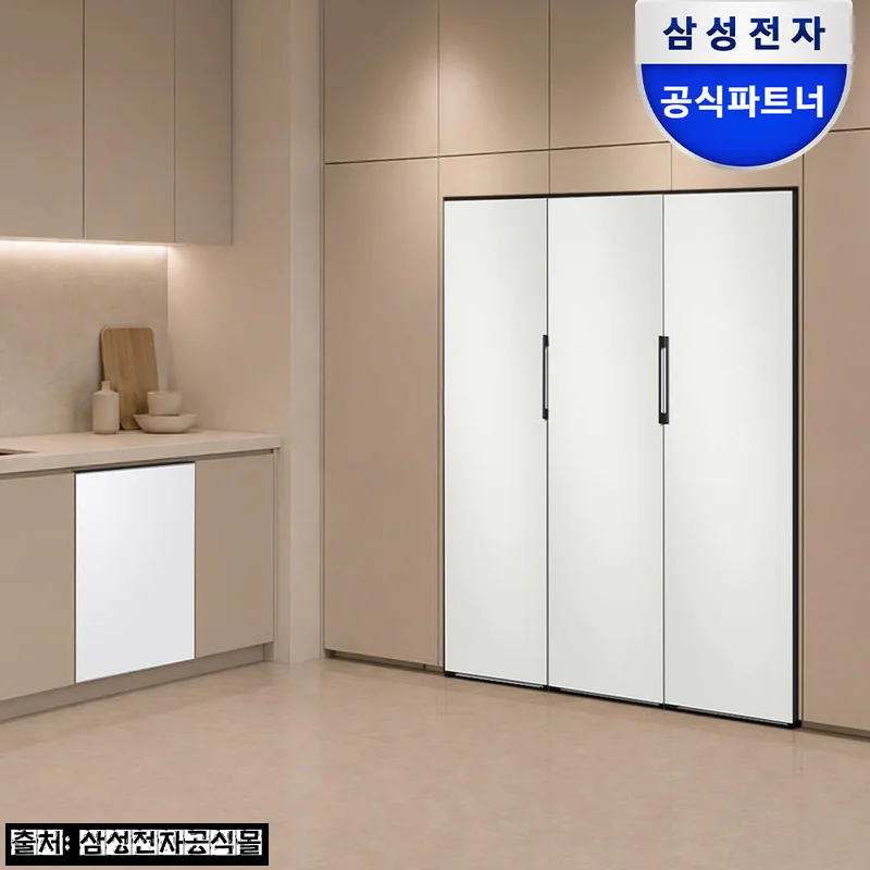 신혼가전 찐후보, 14인 식기세척기+키친핏 트리플 비스포크 냉장고 27% 할인 체크