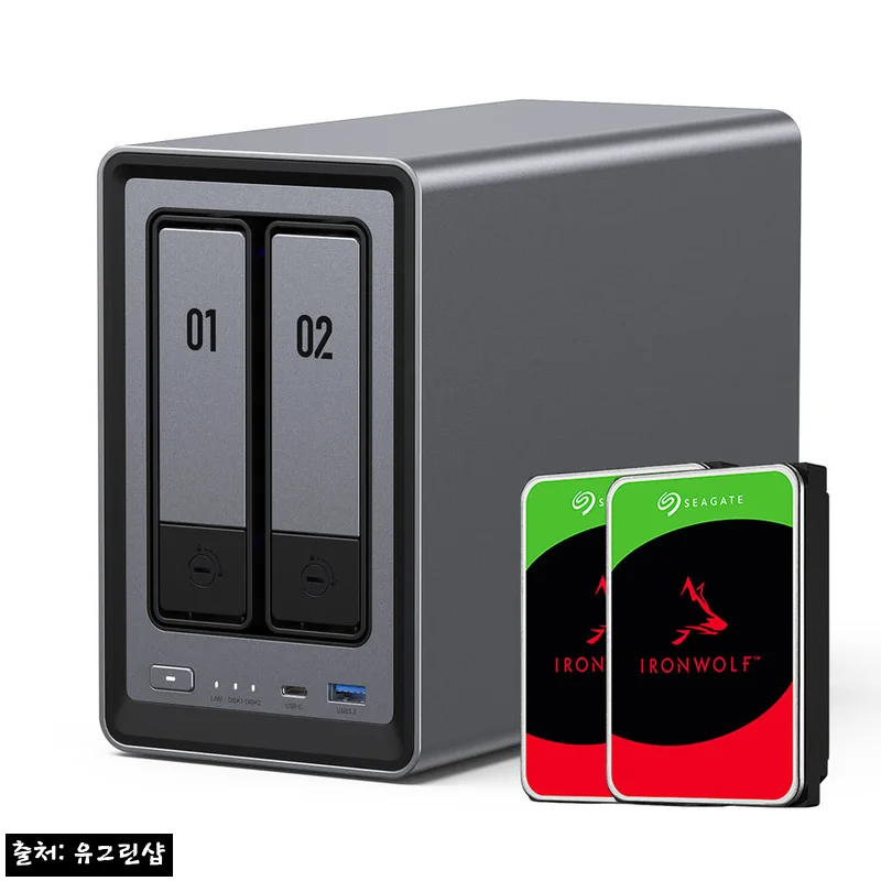 유그린 DXP2800 2베이 NAS + 아이언울프 4TB 2개, 스토리지 구성 한 번에 보는 구매 포인트