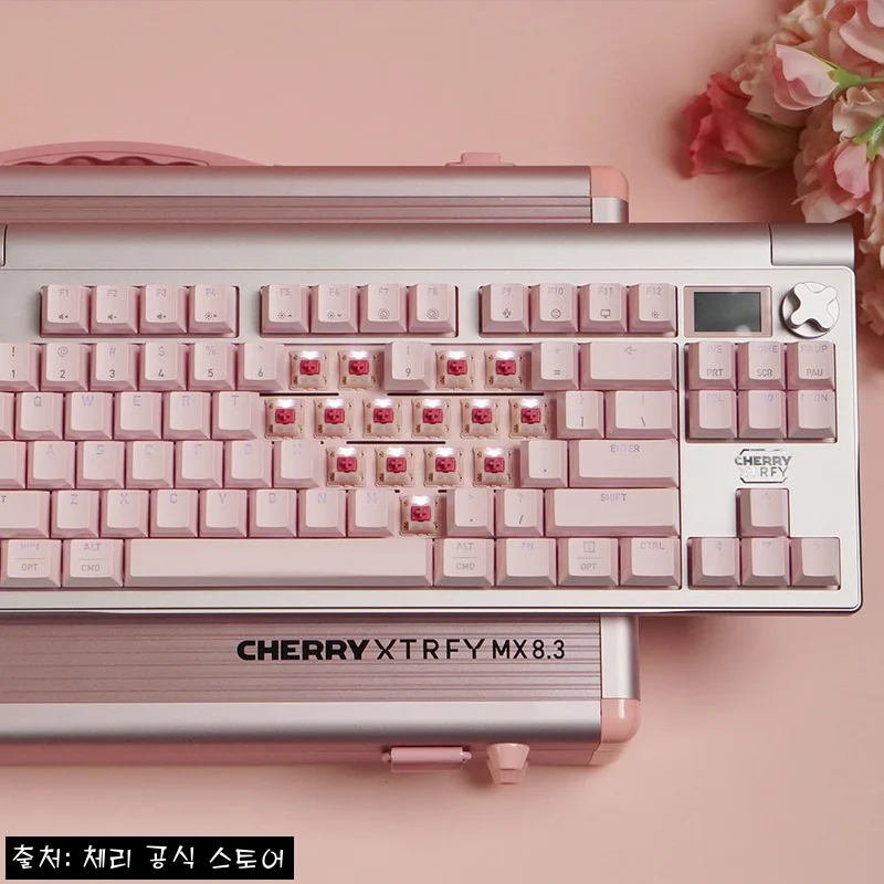 체리 엑스트리파이 MX 8.3 TKL 8K 게이밍 키보드 핑크(한글)·페탈, 39만 원대 구매 전 체크 후기