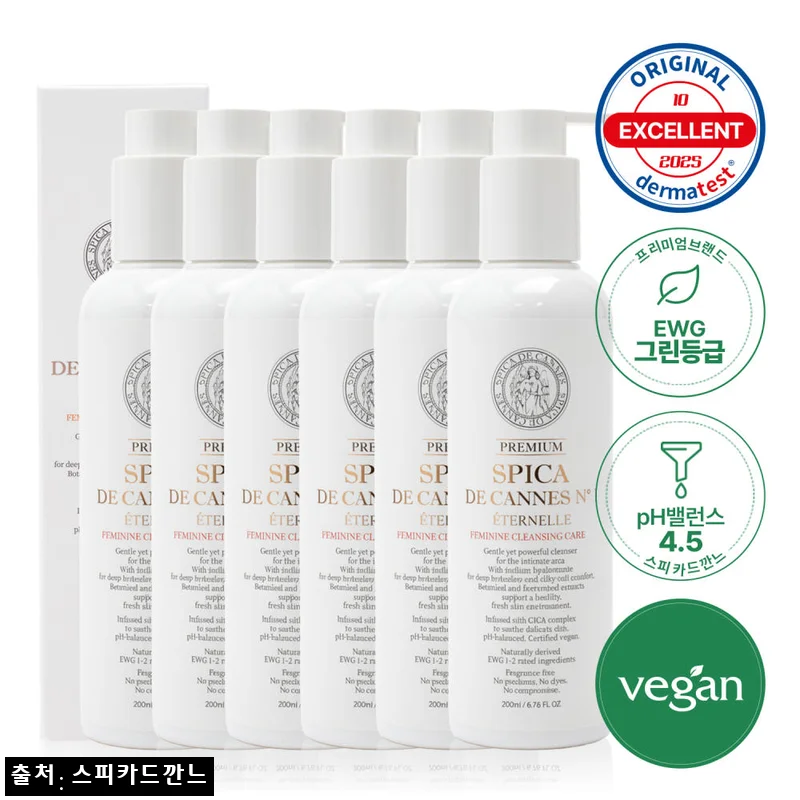 스피카드깐느 에떼르넬 프리미엄 여성청결제 200ml 6개, Y존 보습까지 살펴본 구매 전 체크 후기